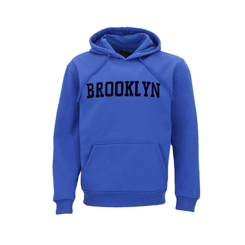 FIL Mens Adult Fleece Hoodie Pullover Hooded Jumper Sweater - BROOKLYN [Size: S] [Colour: Royal Blue]