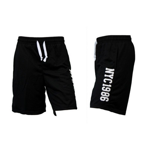 New Adult Mens Gym Sports Training Jogging Casual Basketball Shorts w Drawstring [Colour: Black] [Size: S]