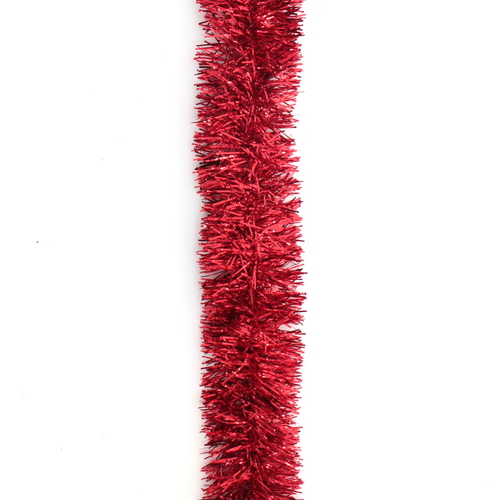 5x 2M Traditional Christmas Tinsel Sparkly Party Home Decoration [Colour: Red]