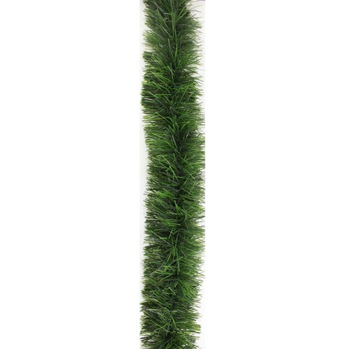 2x Christmas Tinsel Garland Xmas Sparkly Snowflakes Tree Home Decoration 2.5M [Design: Natural Green]