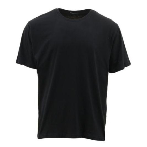 Men's Plain 100% Cotton T-Shirt Basic Blank Adult Tee [Size: S] [Colour: Black]