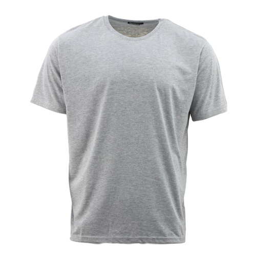 Men's Plain 100% Cotton T-Shirt Basic Blank Adult Tee [Size: S] [Colour: Grey Marle]