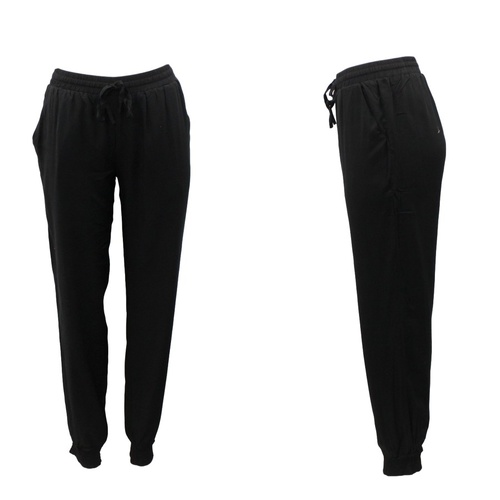 Women's Jogger Harem Pants Long Comfy Loose Boho Slim Cuff Trousers XS-6XL [Size: XS] [Colour: BLACK]
