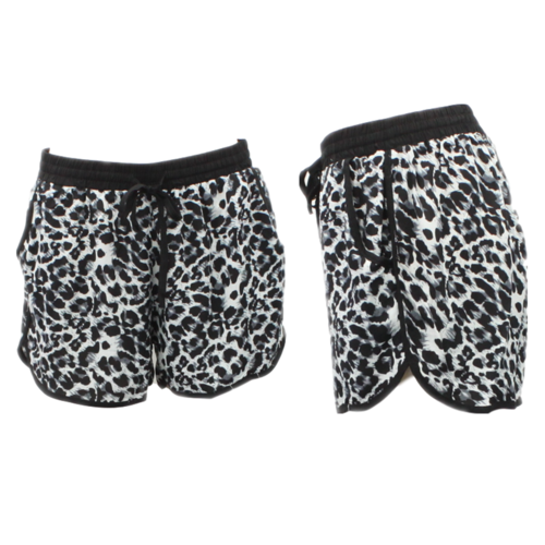 Women's Casual Summer Athletic Gym Jogging Running Sports Yoga Jogger Shorts [Size: XS] [Colour: Leopard]