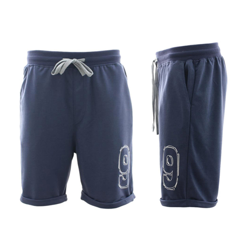 Men's Casual Basketball Shorts Gym Sports Jogging  Zipped Pockets [Size: S] [Colour: Navy]