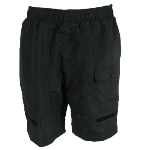 New Mens Board Shorts Casual Beach Outdoor Elasticated Black Navy Grey S-XXL [Colour: Black] [Size: S]