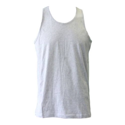 Men's Plain Basic Singlet Tank Top T Shirt Gym Sports Black White S M L XL 2XL [Colour: Grey] [Size: S] 