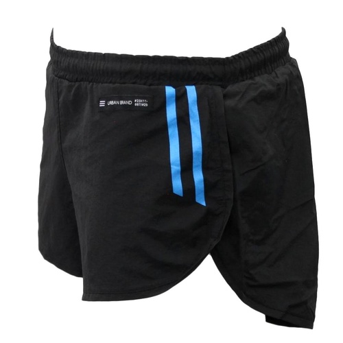 NEW Men's Running Shorts w Jock Support Swim Training Jogging Gym Sport B [Size: S] [Colour: BLACK]