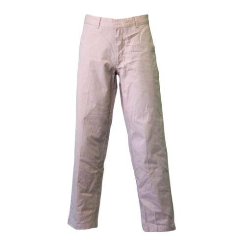 NEW Men's Straight Chino Pants Work Pants Trousers 100% Cotton Black Khaki [Size: XS] [Colour: khaki]