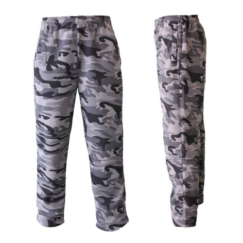 NEW Men's Fleece Lined Track Pants Camouflage Military Print Casual Track Suit [Size: S]