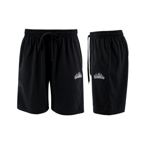 FIL Men's Cotton Shorts Casual Sleep Lounge Gym Sports Jogging - Los Angeles B [Size: 3XL] [Colour: Black]