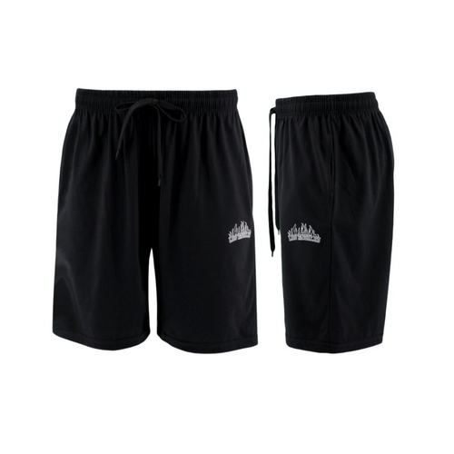 FIL Men's Cotton Shorts Casual Sleep Lounge Gym Sports Jogging - Los Angeles B [Size: S] [Colour: Black]