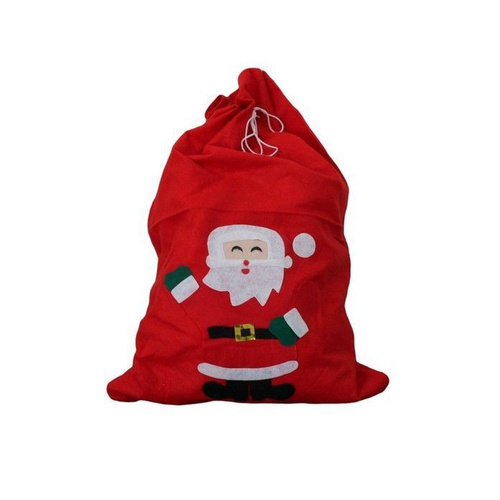Large Christmas Santa Sack Red Stocking Gift Presents Bag Xmas Santa Snowman [Design: Santa]