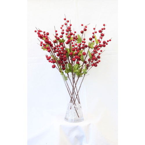 4 x 69cm 27" Christmas Pick Wreath Red Berry Artificial Flower Xmas Home Decor A