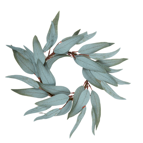 38cm Christmas Door Wall Wreath Ivy Garland Eucalyptus Hanging Decoration