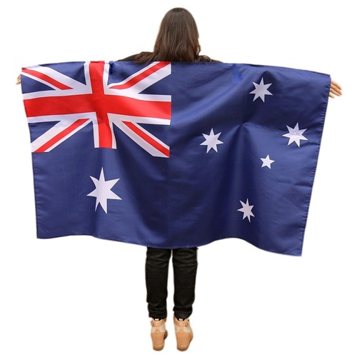 Australian Flag Large Cape Cloak Wrap Australia Day Costume Dress Unisex
