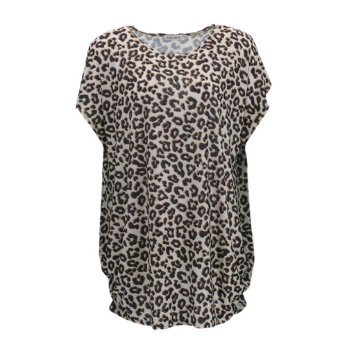 FIL Women's Short Sleeve Loose Fit Tunic Top - E [Size: 10/12]