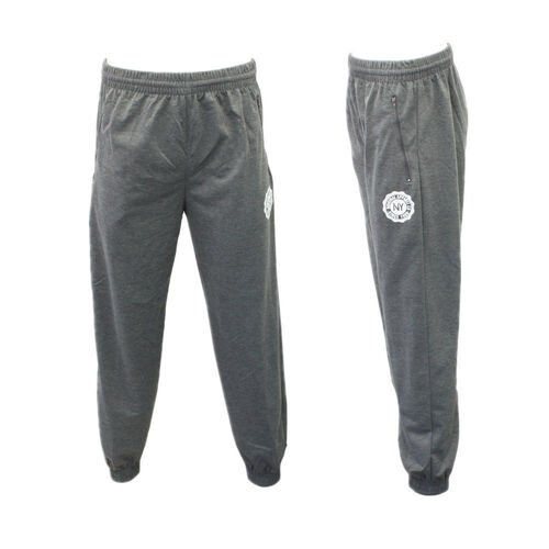 FIL Men's Lightweight Track Pants w Zip Pockets - NY/Dark Grey [Size: XL]