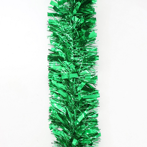 12m Christmas Tinsel Garland (4m x3) - Metallic Mixed_Green