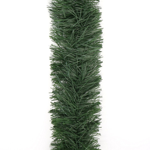 12m Christmas Tinsel Garland Extra Wide (4m x3) - Natural_Green