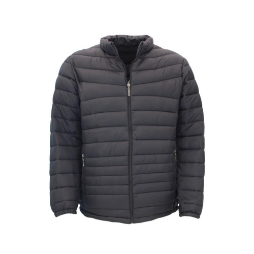 Men's Quilted Puffer Jacket - Black [Size: S]