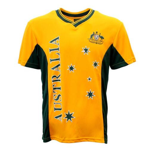 FIL Adult Mens Sports Jersey Top T Shirt Australia Souvenir A/Gold [Size: M]