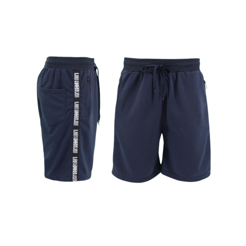 FIL Men's Shorts w Zipped Pockets - Los Angeles D- Navy [Size: M]