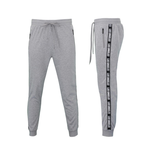 FIL Mens Lightweight Track Pants Zip Pockets - Los Angeles - Light Grey [Size: 3XL]