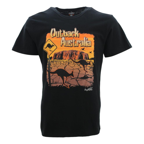 Adult T Shirt Australia Day Souvenir Gift 100% Cotton - Outback [Size: S]