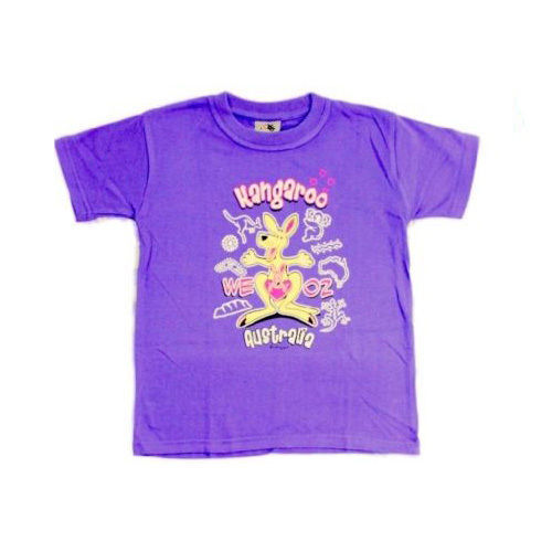 Kids T Shirt  Australian Australia Day Souvenir  100% Cotton - Kangaroo [Size: 0]