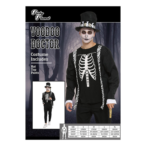 Mens Halloween Costume - Voodoo Doctor [Size: L]