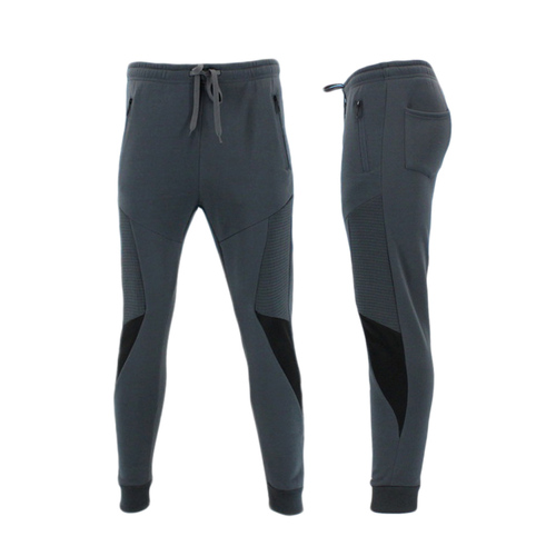 FIL Men's Fleece Track Pants Joggers Sweat Pants Zip Pocket/Charcoal [Size: 2XL]