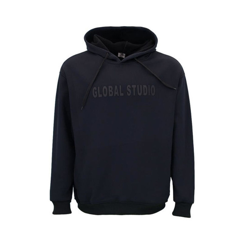 Men's Heavyweight Oversized Hoodie with Hidden Pockets - Black [Size: S]