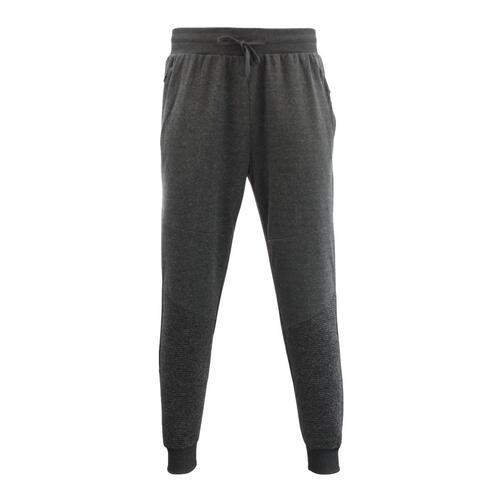 Men's Unisex Jogger Track Pants Casual Zipped - Dark Grey [Size: S]