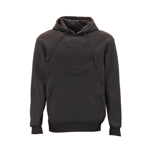 FIL Men's Embossed Fleece Hoodie - Vintage/Dark Brown [Size: S]