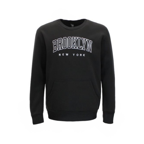 FIL Men's Fleece Crew Neck Jumper - Black [Size: S]
