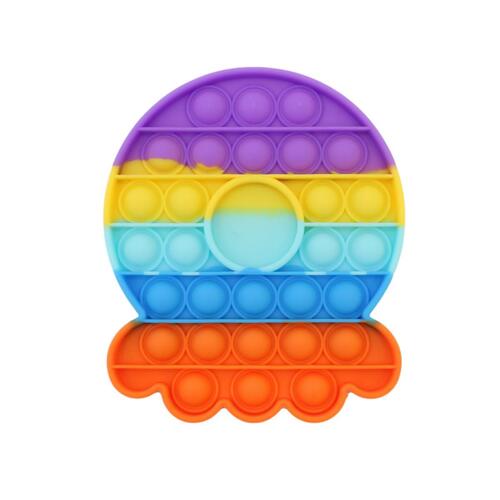 Pop It Push Pop Bubble Fidget Toy Sensory Stress Relief Tiktok Game Gift  - [Octopus - Rainbow]