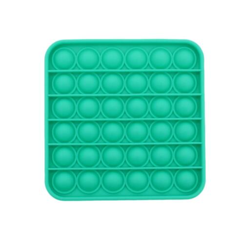 Pop Its Push It Pop Bubble Fidget Toy Sensory Stress Relief Tiktok Game Gift  - [Square - Green]