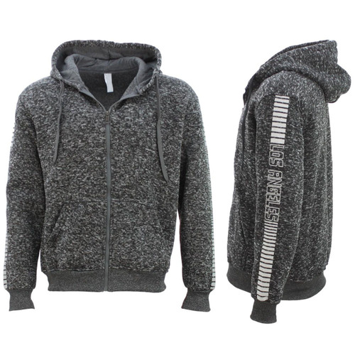 FIL Adult Unisex Hoodie Zip Pullover - Los Angeles/Dark Grey Marle [Size: S]