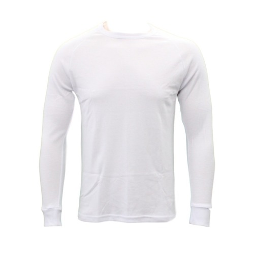 FIL Men's Cotton Long Sleeve Thermal Underwear - Men's Top - Beige [Size: M]