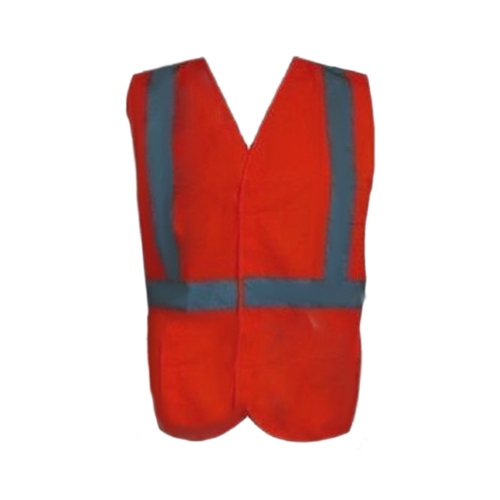 Hi-Vis Workwear Safety Vest with Reflective Tape - Orange [Size: M]