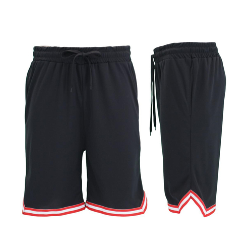 FIL Men's Basketball Shorts 3 Pockets - Black/Red [Size: S]