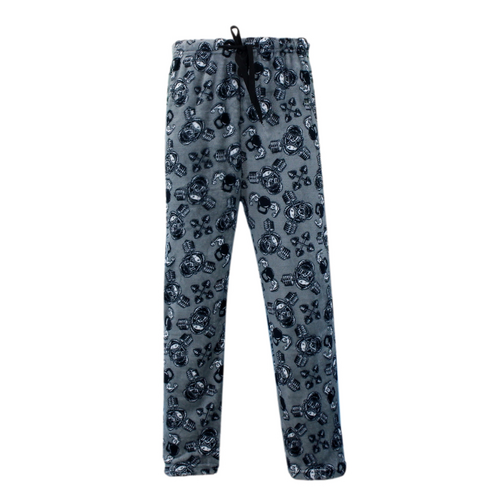 FIL Men's Plush Fleece Pyjama Lounge Pants - Grey/Gorilla Gym [Size: M]