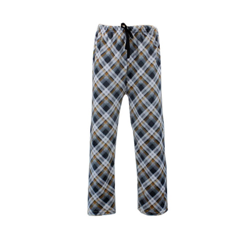 Men's Plush Fleece Pyjama Lounge Pants - Multi/Plaid [Size: M]