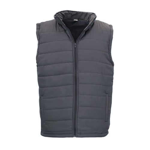 Men's Quilted Puffer Vest - Dark Grey [Size: M]