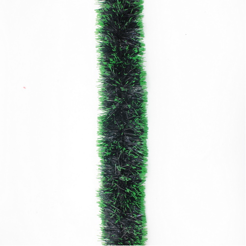 5x Luxury Christmas Tinsel Garland  2.5M  - Green Tips_Dark Green